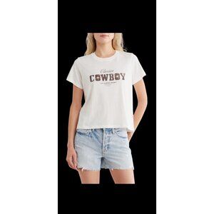 The Laundry Room Caviar Cowboy Graphic T-Shirt Size Small New With Tag